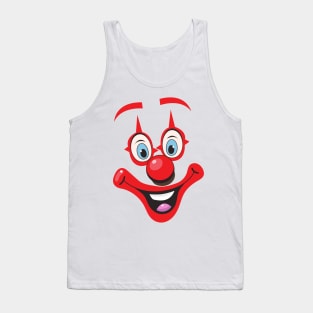 Cartoon Clown Face Tank Top